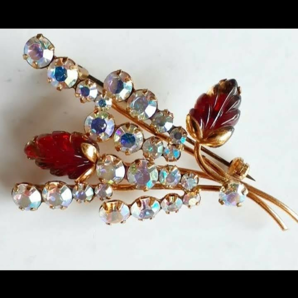 Vintage Austrian Crystal Brooch